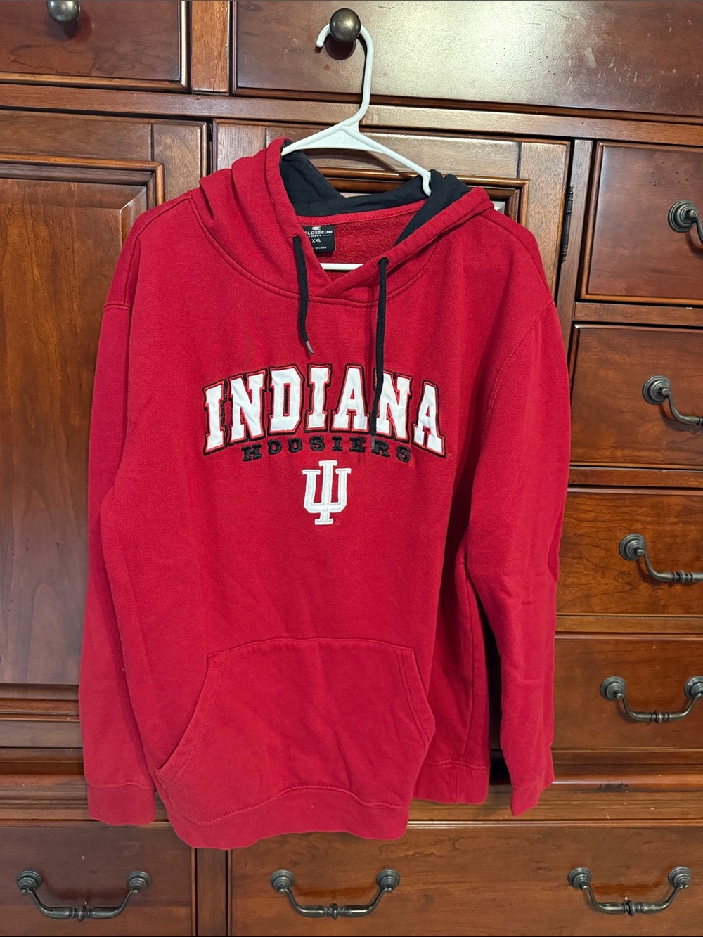 Colosseum Red Indiana Hoosiers Hoodie, XXL